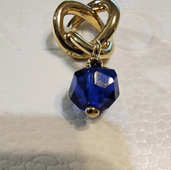 Pandora Moments September Birthstone Faceted Blue Eternity Circle Dangle Charm - Picture 4 of 6
